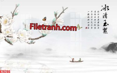 File tranh File tranh gốc dán tường hươu nai sừng K76286 (gốc) chủ đề con người