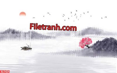 File tranh File tranh gốc dán tường hươu nai sừng K76312 (ảnh gốc) in trần xuyên sáng