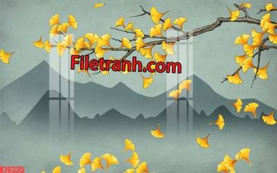 File in ấn cao cấp File tranh gốc dán tường hươu nai sừng K76335 (file gốc)