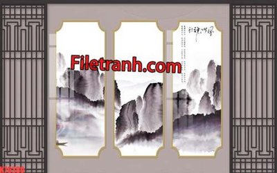 File in ấn chuyên nghiệp File tranh gốc dán tường hươu nai sừng K76380 (file gốc)