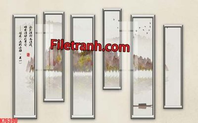 File gốc File tranh gốc dán tường hươu nai sừng K76390 cho in ấn và thiết kế