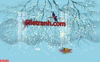 File ảnh gốc File tranh gốc dán tường hươu nai sừng K76400 không vỡ nét