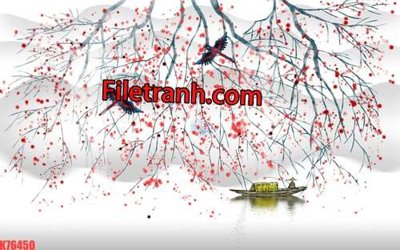 Download file ảnh gốc File tranh gốc dán tường hươu nai sừng K76450 để in ấn