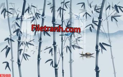 File PSD File tranh gốc dán tường hươu nai sừng K76460 (gốc) nhiều lớp (multi-layer)