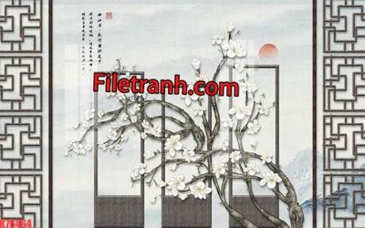 Download file tranh File tranh gốc dán tường hươu nai sừng K76464 (file gốc PSD)