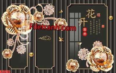 File tranh File tranh gốc dán tường hươu nai sừng K76465 (gốc) in backlit film