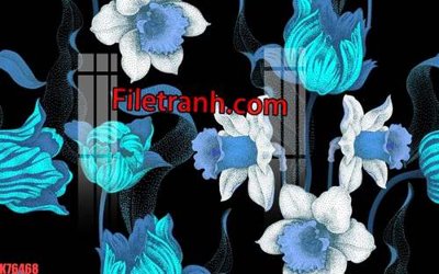 File tranh PSD File tranh gốc dán tường hươu nai sừng K76468 chất lượng cao