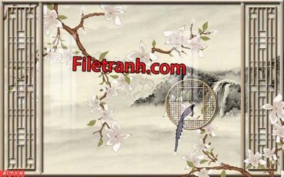 File in trần File tranh gốc dán tường hươu nai sừng K76483 (bản gốc) 5D