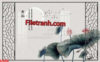 File in lụa File tranh gốc dán tường hươu nai sừng K76496 (chất lượng cao) File tranh gốc dán tường hươu nai sừng K76496