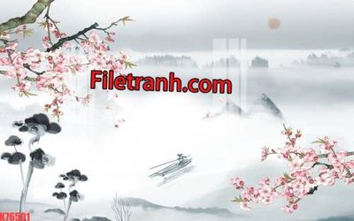 File tranh gốc File tranh gốc dán tường hươu nai sừng K76501 (bản quyền) độc đáo