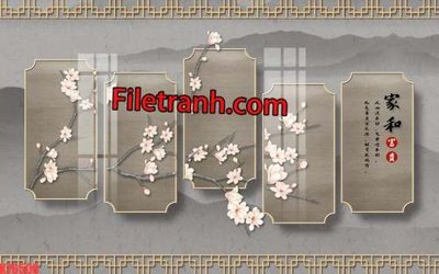 File gốc File tranh gốc dán tường hươu nai sừng K76508 (PNG) trong suốt (transparent)