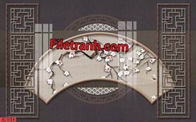 Cung cấp file tranh gốc File tranh gốc dán tường hươu nai sừng K76513 độc quyền