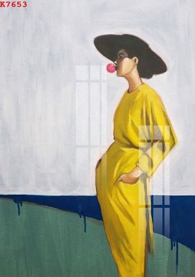 File in trần File gốc in tranh tổng hợp K7653 (bản gốc) mây trời