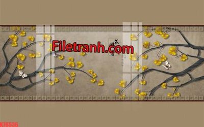 File gốc File tranh gốc dán tường hươu nai sừng K76536 (in tráng gương) nghệ thuật