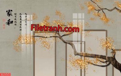 File ảnh File tranh gốc dán tường hươu nai sừng K76550 (gốc) in biển hiệu