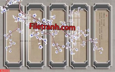 Tải file File tranh gốc dán tường hươu nai sừng K76551 (gốc) in nhanh