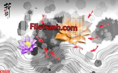 File tranh File tranh gốc dán tường hươu nai sừng K76570 (bản gốc) treo phòng ăn