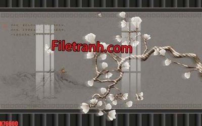 File gốc File tranh gốc dán tường hươu nai sừng K76600 (trang trí) phòng làm việc