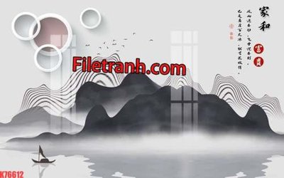 File gốc File tranh gốc dán tường hươu nai sừng K76612 (ảnh chi tiết) để in ấn