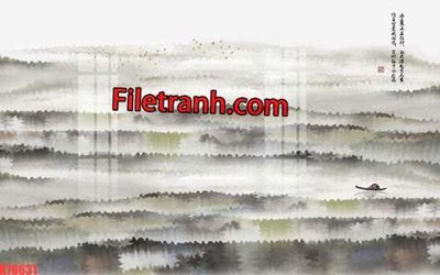 Download file File tranh gốc dán tường hươu nai sừng K76631 (gốc) in mica bàn thờ