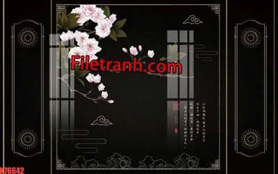 File gốc File tranh gốc dán tường hươu nai sừng K76642 (dành cho quảng cáo)