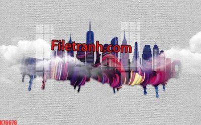 File ảnh File tranh gốc dán tường hươu nai sừng K76676 (gốc) in quảng cáo ngoài trời