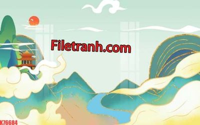 File tranh ảnh gốc File tranh gốc dán tường hươu nai sừng K76684 dùng cho in khổ lớn