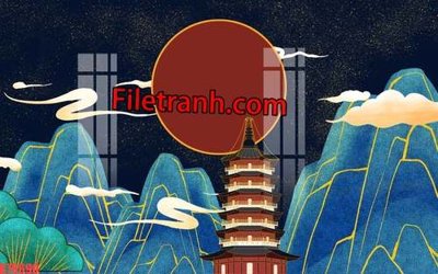 File tranh gốc File tranh gốc dán tường hươu nai sừng K76690 (sắc nét từng chi tiết)