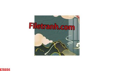 Ảnh gốc File tranh gốc dán tường hươu nai sừng K76694 (độ nét cao) in mica