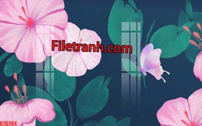 File gốc File tranh gốc dán tường hươu nai sừng K76704 (thiết kế) độc quyền