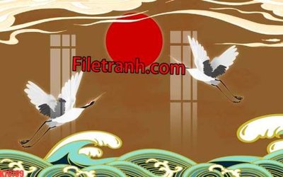 Tải về file gốc File tranh gốc dán tường hươu nai sừng K76709 (chuẩn in ấn)