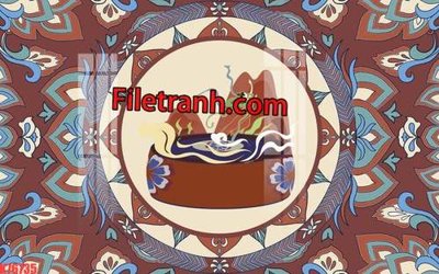 File PSD File tranh gốc dán tường hươu nai sừng K76735 (chất lượng in ấn)