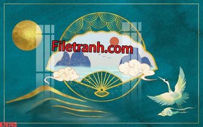 File in mica File tranh gốc dán tường hươu nai sừng K76745 (bản gốc) sắc sảo