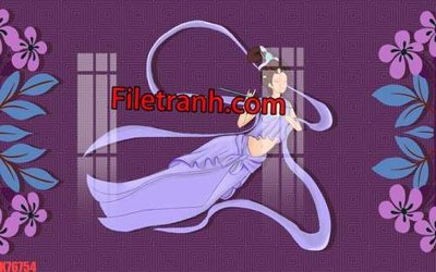 File gốc in ấn File tranh gốc dán tường hươu nai sừng K76754 chất lượng vượt trội