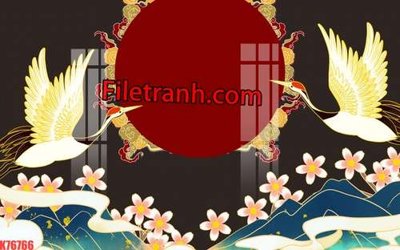 File PSD File tranh gốc dán tường hươu nai sừng K76766 (bản gốc) đã tách nền