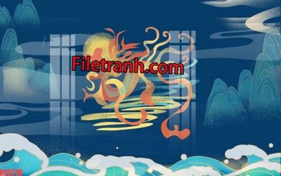 Chi tiết file gốc File tranh gốc dán tường hươu nai sừng K76776 (cho in tráng gương)