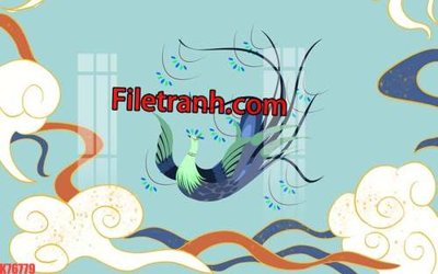 Tải file gốc File tranh gốc dán tường hươu nai sừng K76779 (để in lụa)