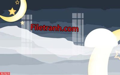 File tranh File tranh gốc dán tường hươu nai sừng K76793 (gốc) chủ đề động vật