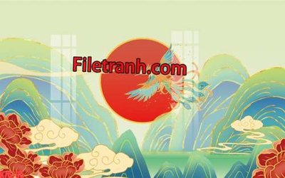 File gốc File tranh gốc dán tường hươu nai sừng K76795 (vector) cho in ấn