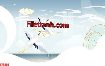 Ảnh gốc File tranh gốc dán tường hươu nai sừng K76801 (độ nét cao) in mica