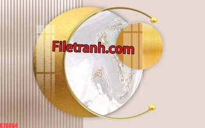 File gốc File tranh gốc dán tường hươu nai sừng K76884 (in lụa) tranh phong thủy