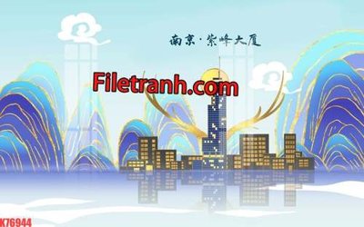 File tranh File tranh gốc dán tường hươu nai sừng K76944 (ảnh gốc) in trần 3D