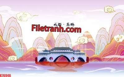 File ảnh File tranh gốc dán tường hươu nai sừng K76946 (gốc) in PP, decal