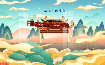 File gốc File tranh gốc dán tường hươu nai sừng K76950 (in mica) làm quà tặng