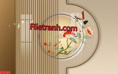 File ảnh File tranh gốc dán tường hươu nai sừng K76968 (gốc) in backdrop sự kiện