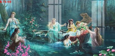 Tải file gốc in lụa File gốc in tranh tổng hợp K7698 siêu nét