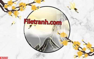 Download file gốc File tranh gốc dán tường hươu nai sừng K76987 (in mica) trang trí