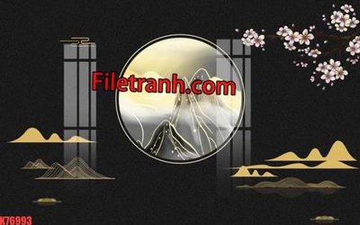 Tải file File tranh gốc dán tường hươu nai sừng K76993 (gốc) làm file quảng cáo