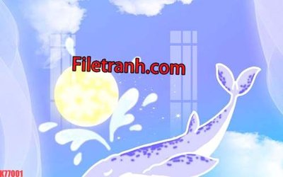 File PSD File tranh gốc dán tường hươu nai sừng K77001 (nguyên gốc) chất lượng cao