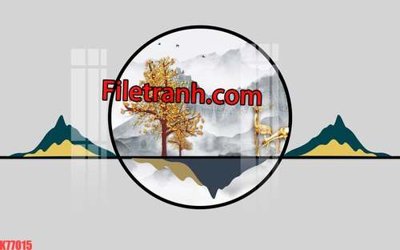 File tranh File tranh gốc dán tường hươu nai sừng K77015 (gốc) chủ đề thành phố